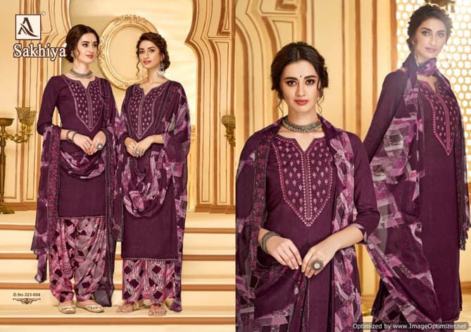 Alok Sakhiya Pure Viscose Rayon Designer Dress Material
